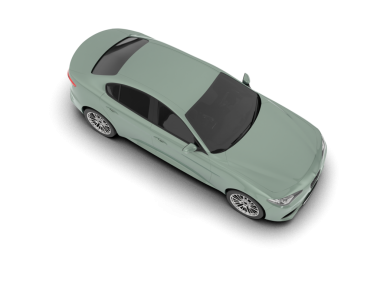 Modern araba beyaz arka planda izole edilmiş. 3d illüstrasyon