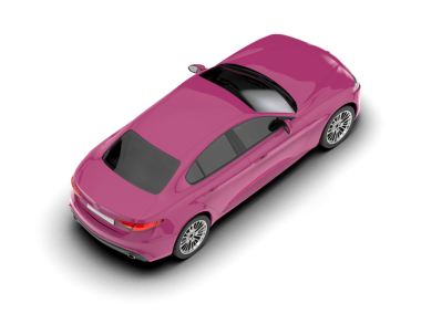 pembe modern spor araba