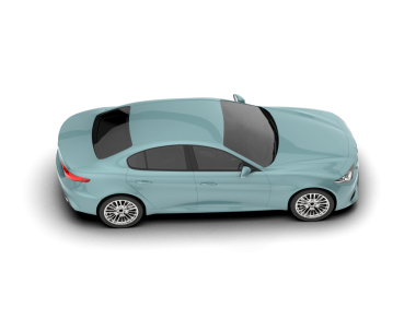 Modern araba. Yan görünüş. 3D görüntüleme. beyaz arkaplanda izole