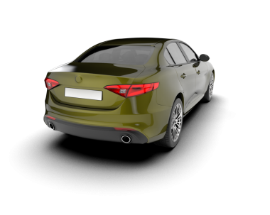 beyaz arka planda modern araba