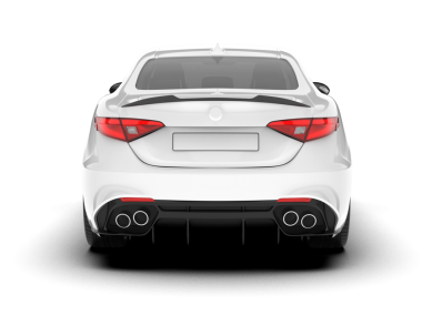 araba beyaz arkaplanda izole edildi