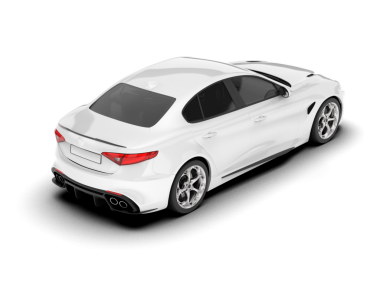 Yan görüşlü gerçekçi bir araba.