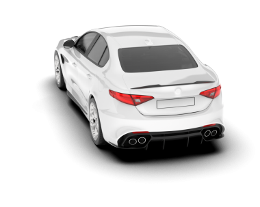 beyaz arkaplandaki araba