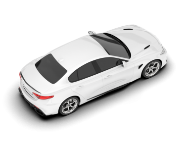 Beyaz lüks spor otomobil