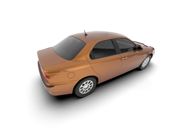 Beyaz arkaplandaki araba