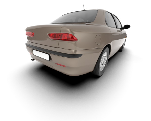 modern araba beyaz arka planda izole edildi. 3 boyutlu görüntüleme