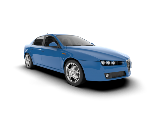 modern araba beyaz arkaplanda izole edildi