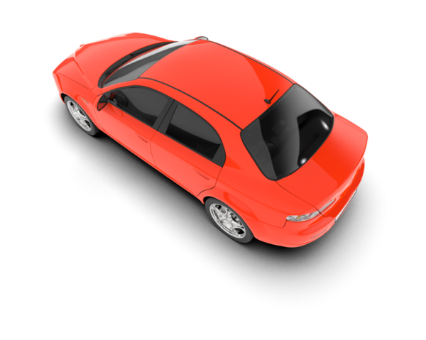 kırmızı modern araba beyaz arka planda izole edilmiş.