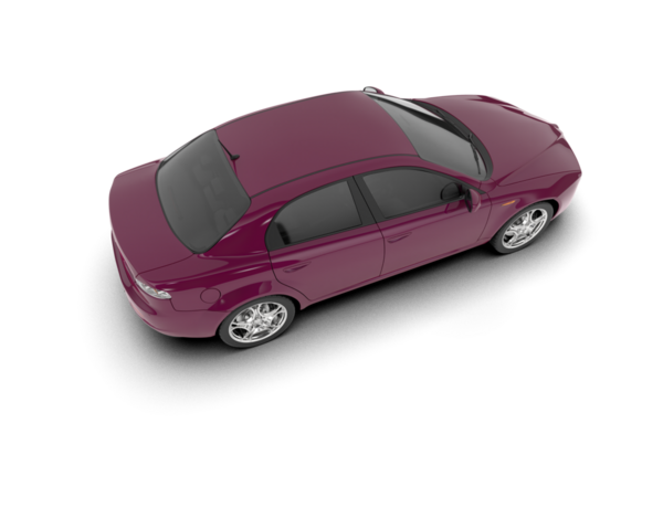 Beyaz arka planda modern bir araba. 3d illüstrasyon