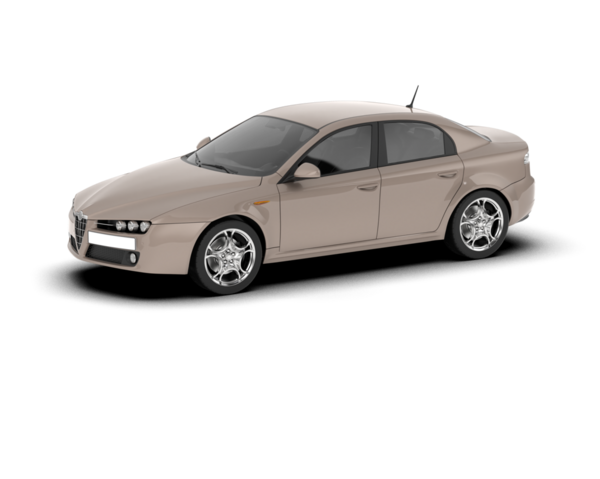 modern lüks araba izole