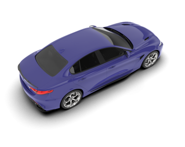 Gri arka planda gerçekçi bir araba.