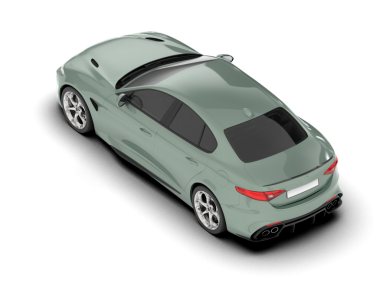 beyaz arkaplanda modern araba