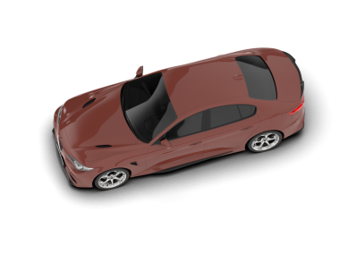 beyaz arka planda modern araba