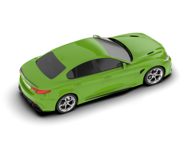 Yeşil spor araba. vektör.