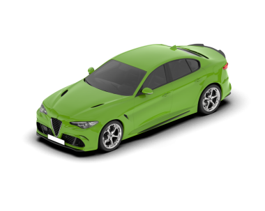 modern kompakt yeşil spor araba - ön manzara