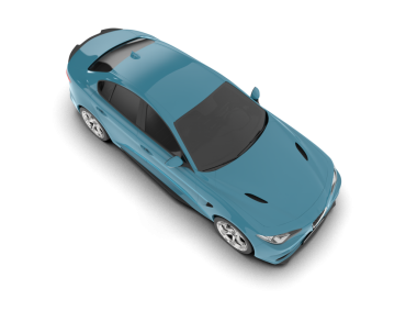 modern araba beyaz arkaplanda izole edildi