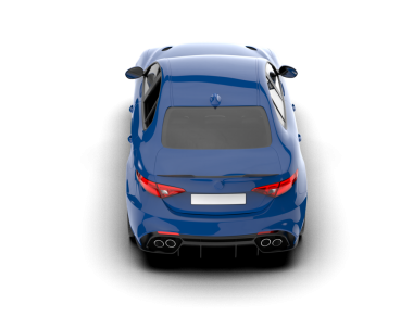 modern lüks araba gri arka planda izole edilmiş - 3 boyutlu illüstrasyon