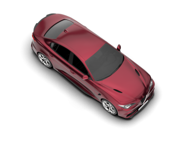 modern araba beyaz arka planda izole edildi. 3 boyutlu görüntüleme