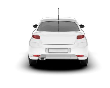 beyaz araba beyaz zemin üzerine izole