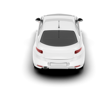 beyaz arka planda beyaz modern araba.