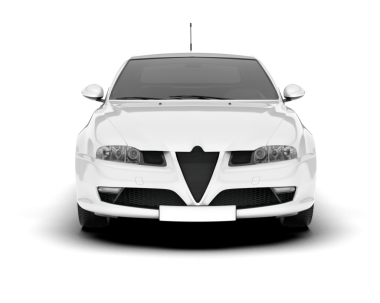 Araba beyaz arka planda izole edilmiş. 3D görüntüleme - illüstrasyon