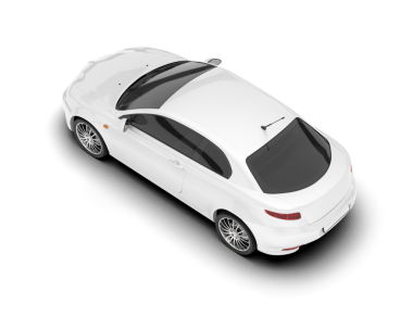 beyaz arkaplanda izole edilmiş araba 3 boyutlu görüntüleme