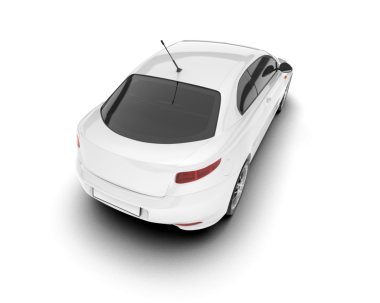 araba beyazda izole edildi