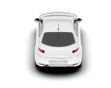 beyaz arka planda modern araba