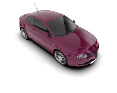 beyaz arkaplandaki modern araba 3 boyutlu görüntüleme