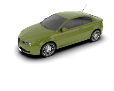 modern araba beyaz arkaplanda izole edildi