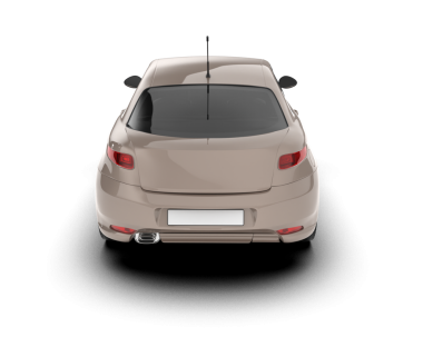 modern lüks araba - beyaz arka planda yan görünüm