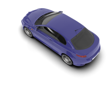 Beyaz arka planda izole edilmiş modern lüks araba. 3d illüstrasyon