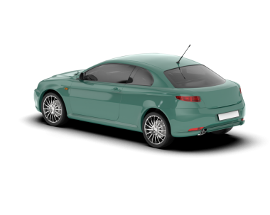 modern lüks araba beyaz arka planda izole edilmiş