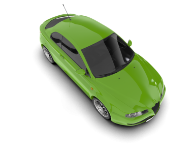 beyaz arkaplanda izole edilmiş araba 3 boyutlu görüntüleme