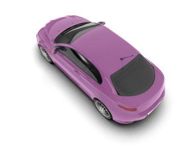 Siyah arkaplanı olan 3 boyutlu bir araba.