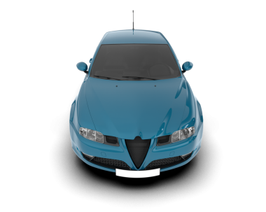 araba beyaz arkaplanda izole edildi