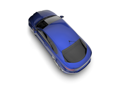 Siyah arka planda bir araba. 3d oluşturma.