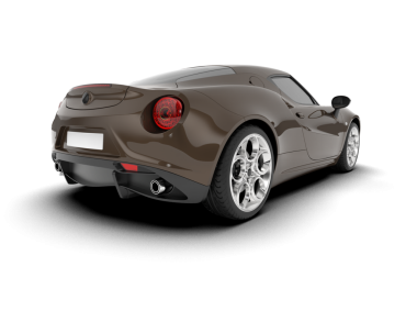 Bir arabanın 3 cg görüntüsü