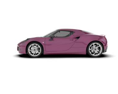 Modern araba beyazda izole edilmiş. 3D görüntüleme - ön görünüm