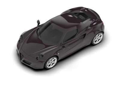 Siyah araba beyazda izole edilmiş. 3 Boyutlu Hazırlama