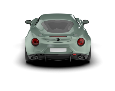 Beyaz arka planda modern bir araba. 3d oluşturma