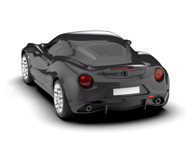 modern siyah spor araba