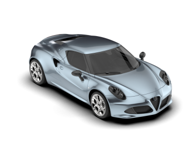 modern araba beyaz arka planda izole edildi. 3 boyutlu görüntüleme