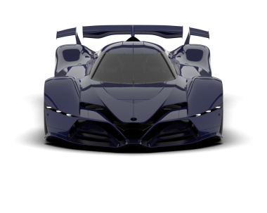 araba gövdesi modern tarzda. 3d oluşturma