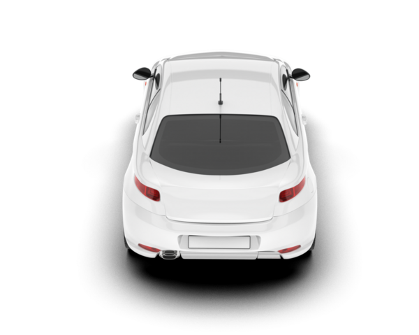 beyaz arka planda beyaz modern araba.