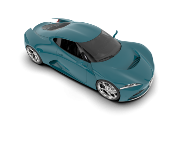 Modern süper araba. 3d oluşturma