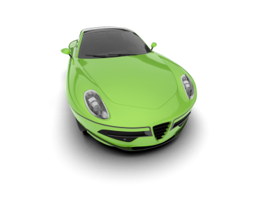 modern spor araba beyaz üzerine izole.