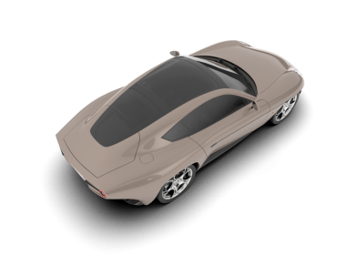 beyaz arkaplanda izole edilmiş bir araba