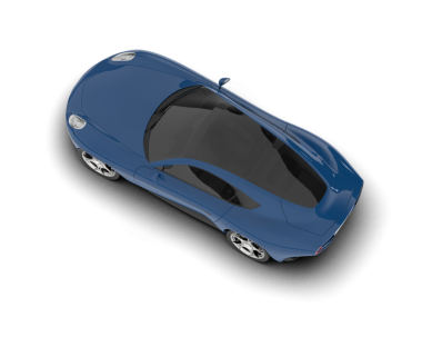 Beyaz arka planda bir araba. 3 Boyutlu Hazırlama.