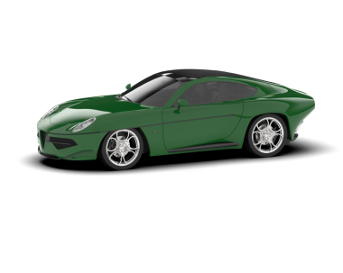 Gerçekçi yeşil spor araba. vektör